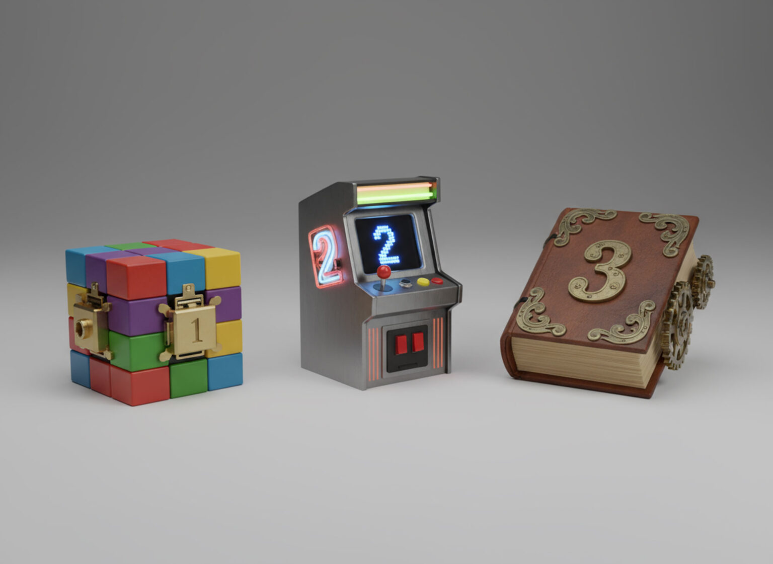 BYTEMARK_3-fun-looking-secret-boxes-on-a-grey-studio-background